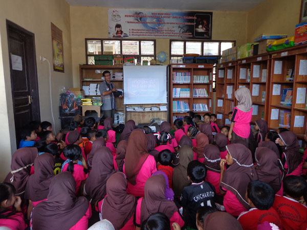 Proses Sosialisasi Gizi di SDN 01 Kaliboja